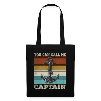 Funny Captain Sailboat Humor Anchor Sailor - Tote Bag - black - Front