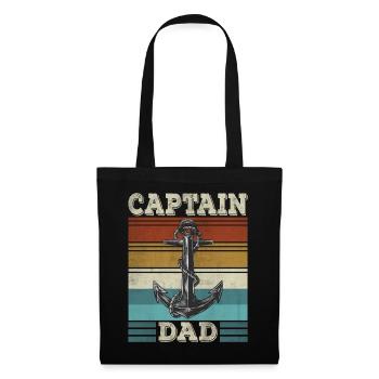 Captain Papa Sailboat Anchor Sailor Papa - Tote Bag - black - Front