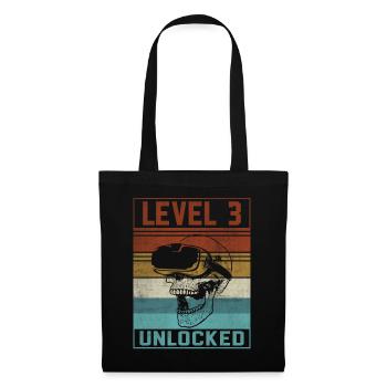 Boy 3rd Birthday Gamer - Stoffbeutel - Schwarz - Vorne