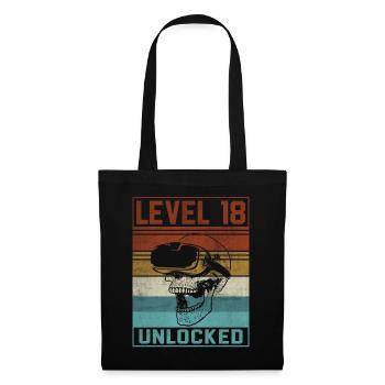 18th Birthday Gamer - Stoffbeutel - Schwarz - Vorne