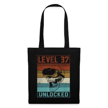37th Birthday Gamer - Stoffbeutel - Schwarz - Vorne