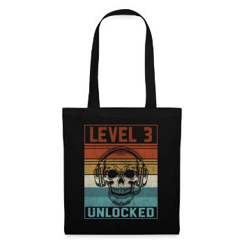 3ème anniversaire du joueur - Sac en tissu - noir - Devant