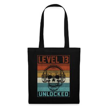 13e anniversaire du joueur - Sac en tissu - noir - Devant