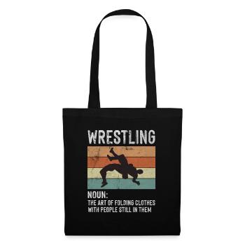 Wrestling Noun Definition Art Folding Clothes - Tote Bag - black - Front