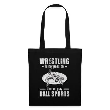La lutte est ma passion Repos Jouer aux sports de balle - Sac en tissu - noir - Devant