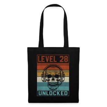 Gamer 28th Birthday - Stoffbeutel - Schwarz - Vorne