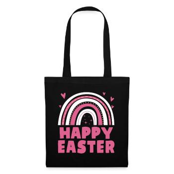 Happy Easter Women Kids Rainbow - Tote Bag - black - Front