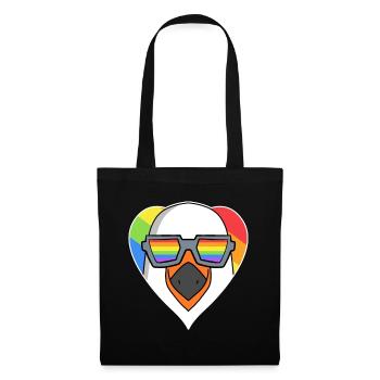 LGBT Animal Seagull Rainbow - Tote Bag - black - Front