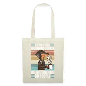 Sarcastic Dachshund Coffee Moody Wiener Dog - Tote Bag - nature - Front