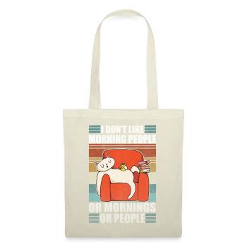 Sarcastic Cat Coffee Moody Lazy Kitty - Tote Bag - nature - Front