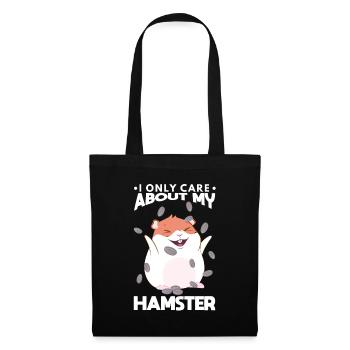 Hamsters Rodents Only Care About My Hamster - Stoffbeutel - Schwarz - Vorne