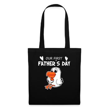 Father's Day - First Father's Day Gift - Tote Bag - black - Front