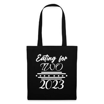 Twins Pregnant Pregnancy 2023 - Tote Bag - black - Front