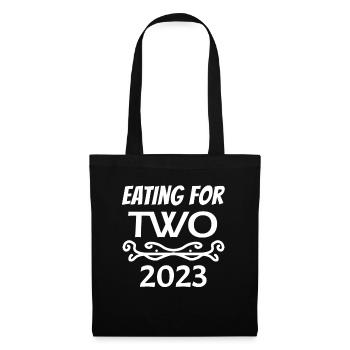 Twins Pregnant Pregnancy 2023 - Tote Bag - black - Front
