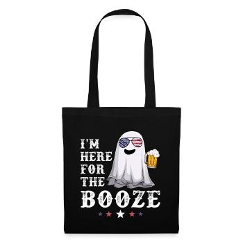 Ghost Booze 4th of July USA American Flag Beer - Stoffbeutel - Schwarz - Vorne