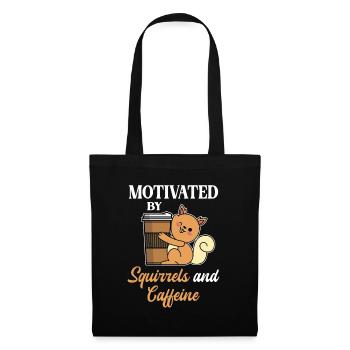 Motivates squirrel coffee coffee lovers - Tote Bag - black - Front