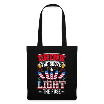 USA Patriotic July 4 Fireworks Director - Tote Bag - black - Front