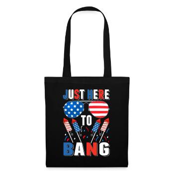 Patriotic Fireworks Humor America - Tote Bag - black - Front