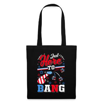 Fireworks Adult Humor USA July 4 - Tote Bag - black - Front