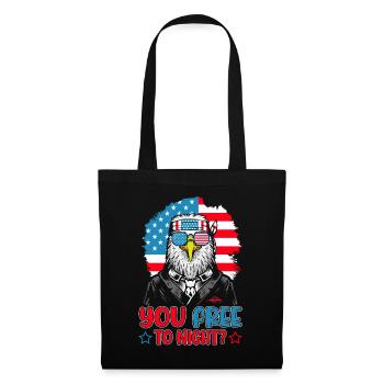 Eagle American Flag Men 4 juillet États-Unis - Sac en tissu - noir - Devant