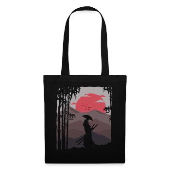 Artistic Samurai Sunset Bushido Nature Japanese - Tote Bag - black - Front