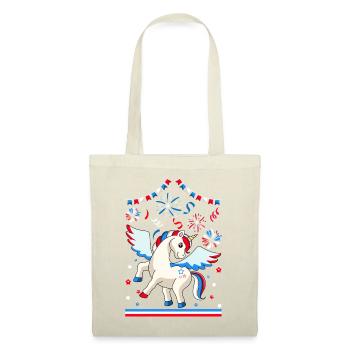 American Flag Unicorn July 4 - Tote Bag - nature - Front