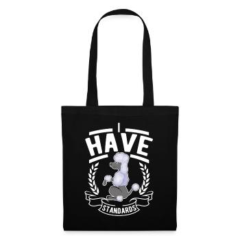 Poodle Lover Funny Standard Poodle - Tote Bag - black - Front