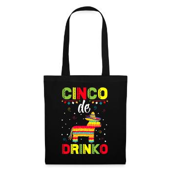 Pinata Cinco De Mayo Party Trinken Fiesta - Stoffbeutel - Schwarz - Vorne