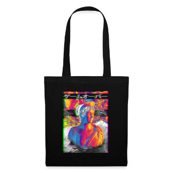 Statue romaine Greek Glitch Vaporwave - Sac en tissu - noir - Devant