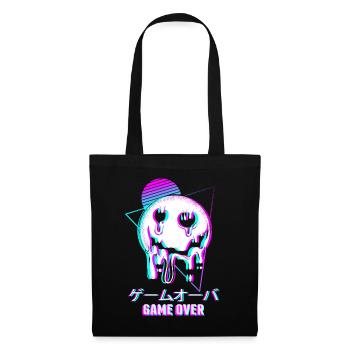 Game Over Aesthetic Goth Vaporwave Sad - Tote Bag - black - Front