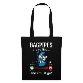 Bagpipe Musician Funny Bagpiper - Tote Bag - black - Front