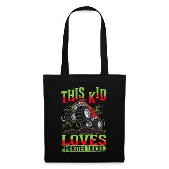 Monster Trucks Filles Garçons Monster Truck - Sac en tissu - noir - Devant