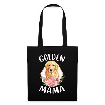 Golden Mama süße lustige Golden Retriever Hund Liebhaber - Stoffbeutel - Schwarz - Vorne
