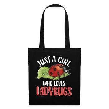 Just A Girl Who Loves Ladybugs Cute Bug Insect - Tote Bag - black - Front