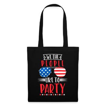 Sunglasses USA Party 4 juillet - Sac en tissu - noir - Devant