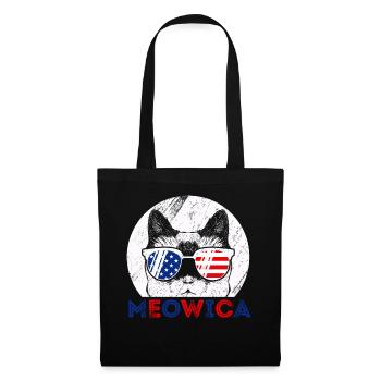 USA Patriotic Cat July 4 - Tote Bag - black - Front