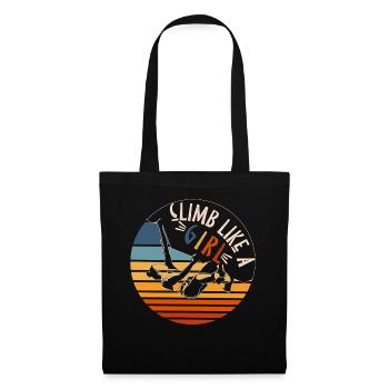 Climbing Girl Climber WoBouldering - Tote Bag - black - Front
