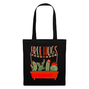 Cactus Hugs Funny Succulent Owner - Tote Bag - black - Front