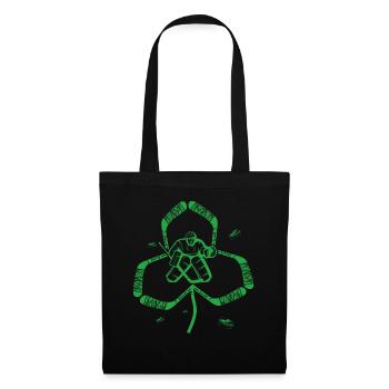 Ice Hockey Goalkeeper Kleeblatt St. Patrick's Day - Tote Bag - black - Front