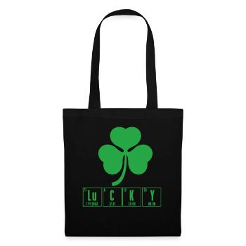 Chimie Cloverleaf Lucky St. Patrick’s Day - Sac en tissu - noir - Devant