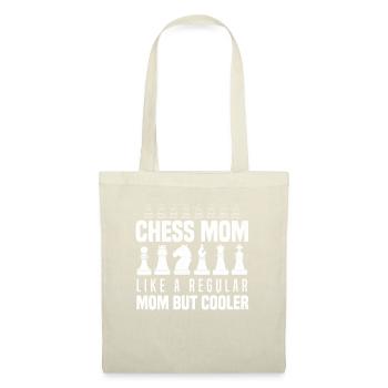 Schach Mama Normale Mama Cooler Schachspielerin - Stoffbeutel - Natur - Vorne