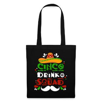 Fiesta Sombrero Cheerful Cinco De Mayo Troupe - Tote Bag - black - Front