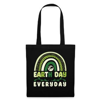 Earth Day Awareness Save Planet Nature - Stoffbeutel - Schwarz - Vorne