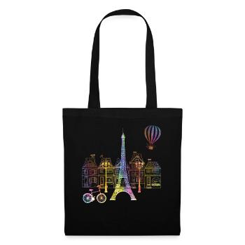 Tour Eiffel Love France Femmes Paris - Sac en tissu - noir - Devant
