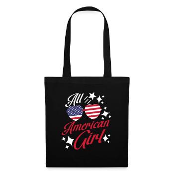 Girls America Women USA July 4 - Tote Bag - black - Front