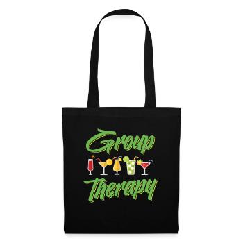 Cocktail Thérapie Barman Femmes Barmaid - Sac en tissu - noir - Devant