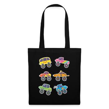 Monster Trucks Stunts Boys Girl - Tote Bag - black - Front