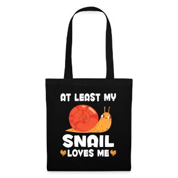 L’escargot m’aime les femmes Drôle d’escargot - Sac en tissu - noir - Devant