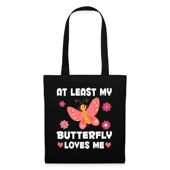 Butterfly loves me women Butterfly - Tote Bag - black - Front