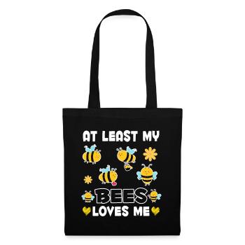 Les abeilles m’aiment les femmes drôles d’apiculteurs - Sac en tissu - noir - Devant
